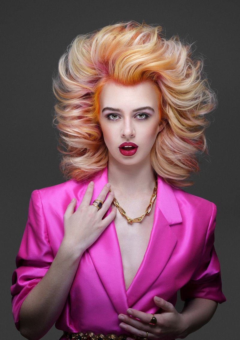 AHFA Hairdresser of the Year + Creative Colourist Finalist 2022, look 1